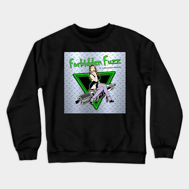 Forbidden Fuzz Pin-Up Crewneck Sweatshirt by Expandora Pedals Merch